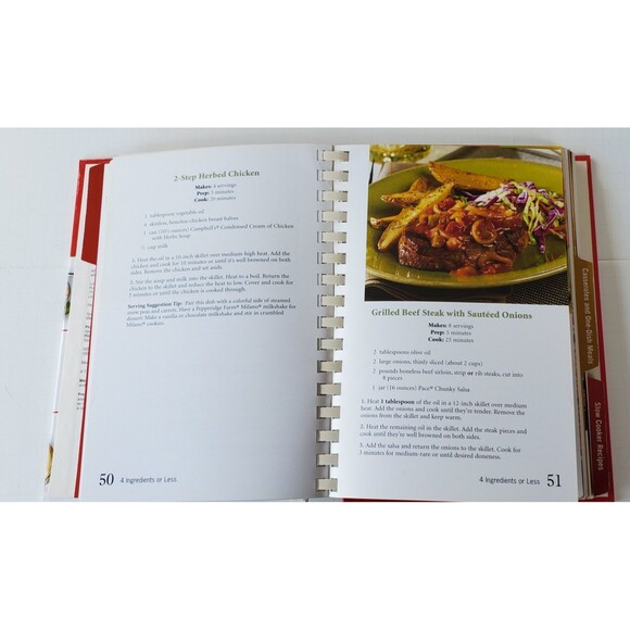 Campbell's 3 in 1: 4 Ingredients or Less Cookbook Casseroles Slow Cooker Recipes - Picture 7 of 16